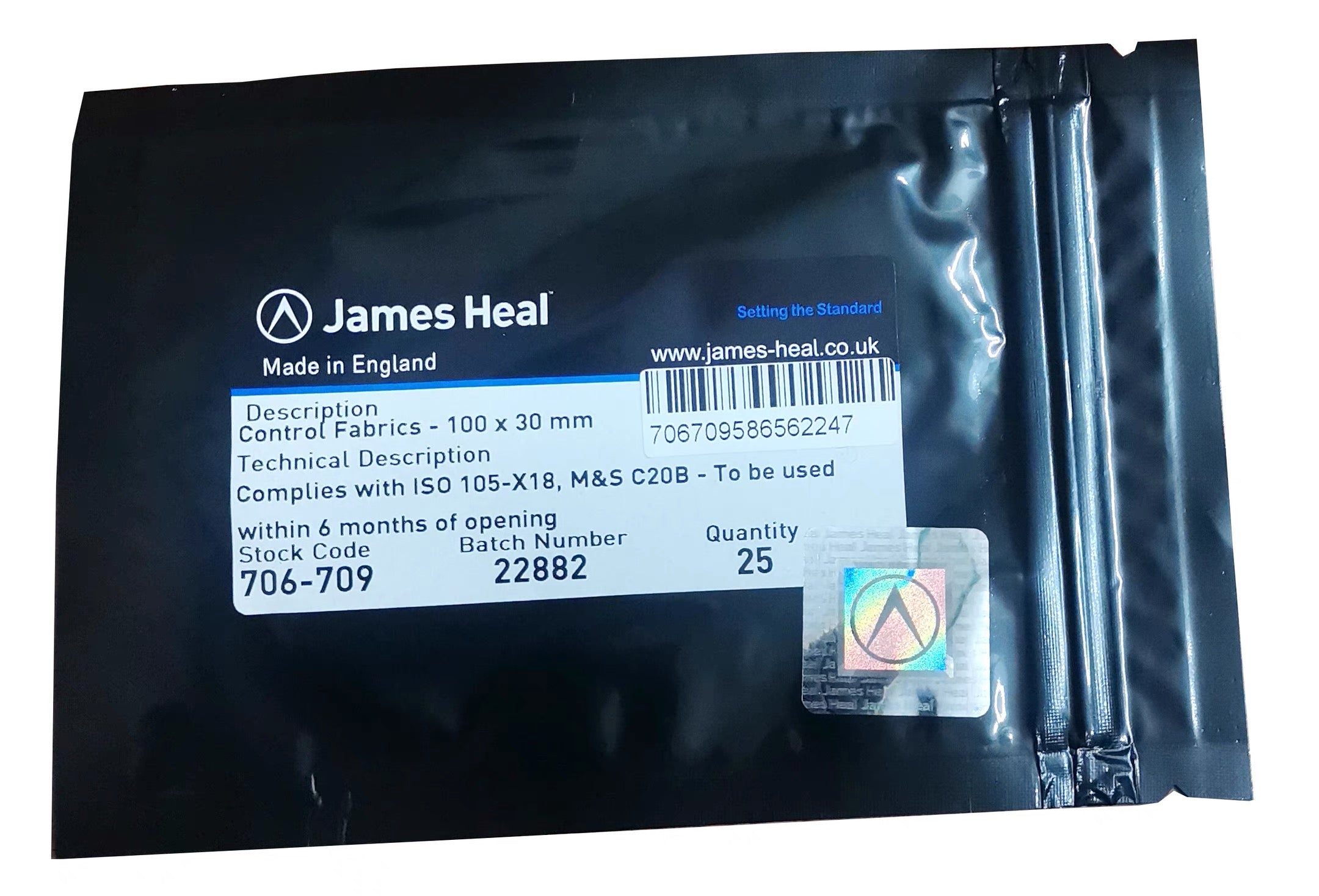 James Heel Phenolic yellowing  Control Fabrics