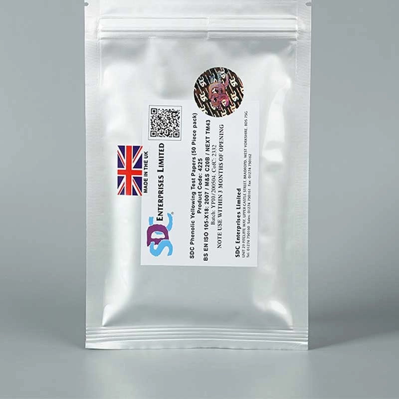 SDC phenolic yellowing test papers